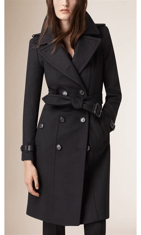 trench coat burberry black